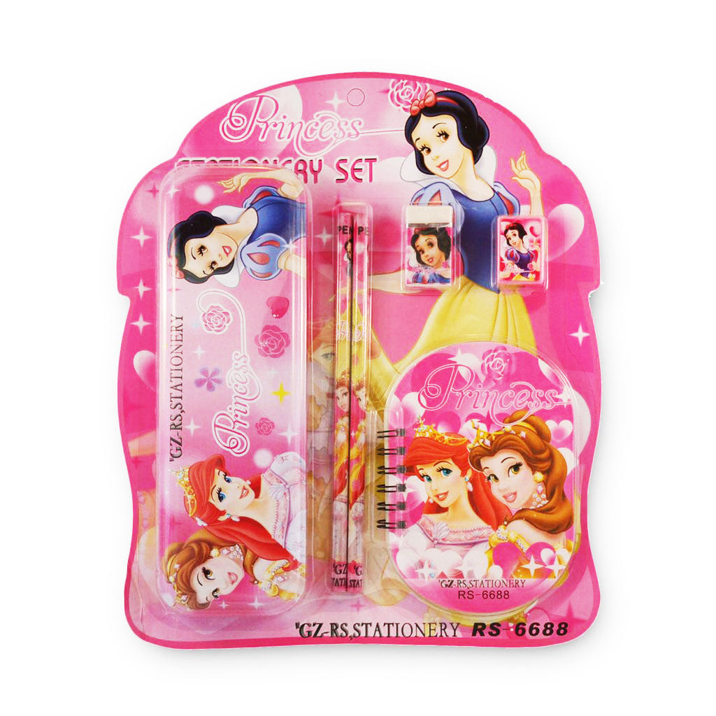 Stationery Set for Kids 6 Piece Princess