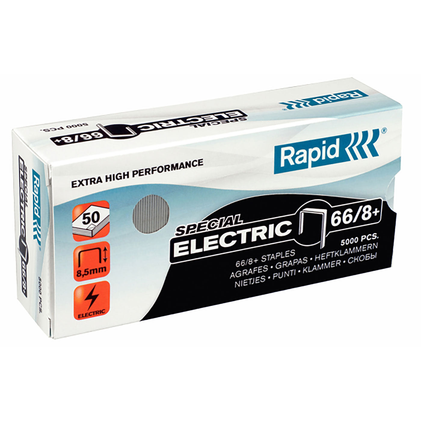 Rapid 66/8 MM Strong Staples Box 5000 - School Depot NZ
