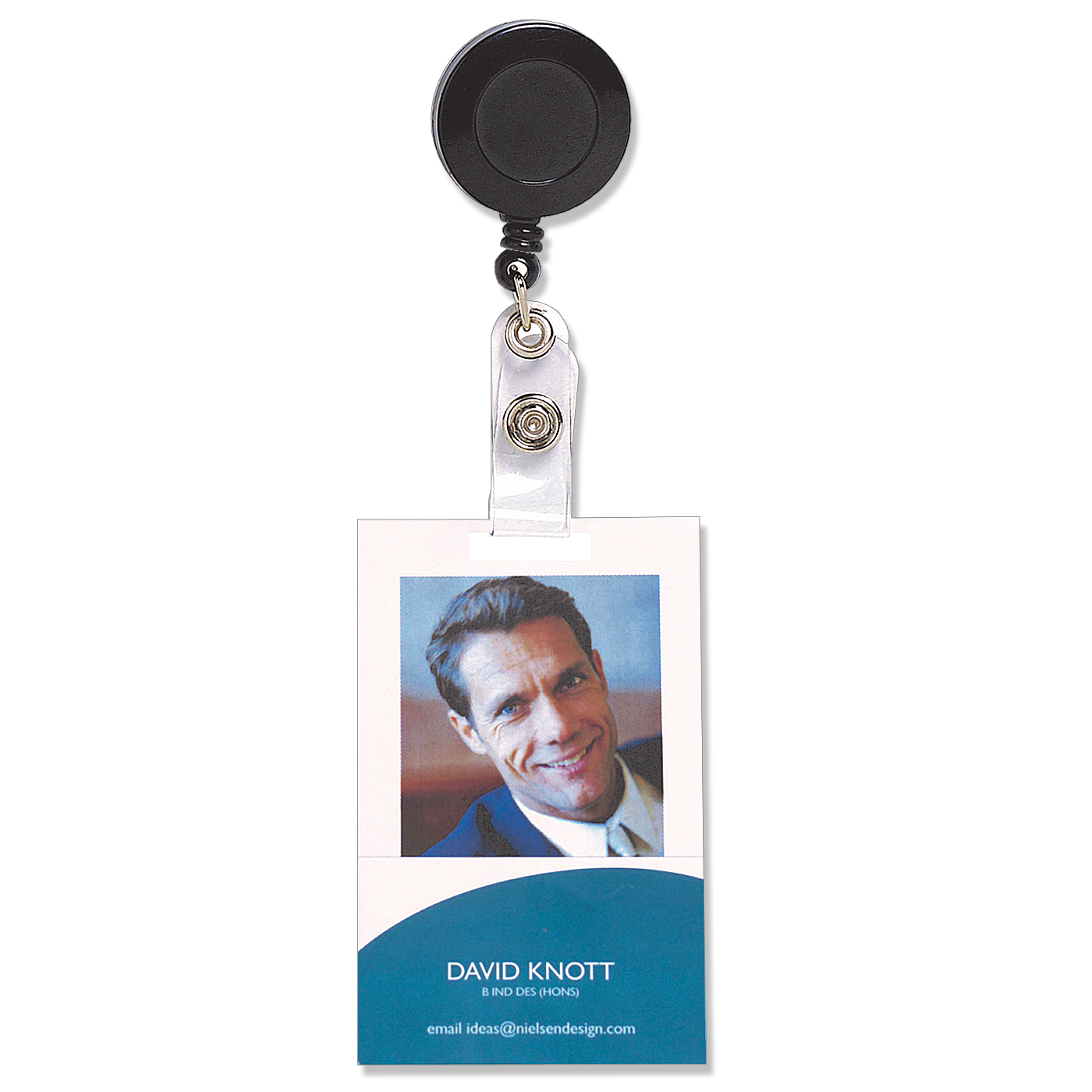 Rexel Retractable ID Card Holder with String Black