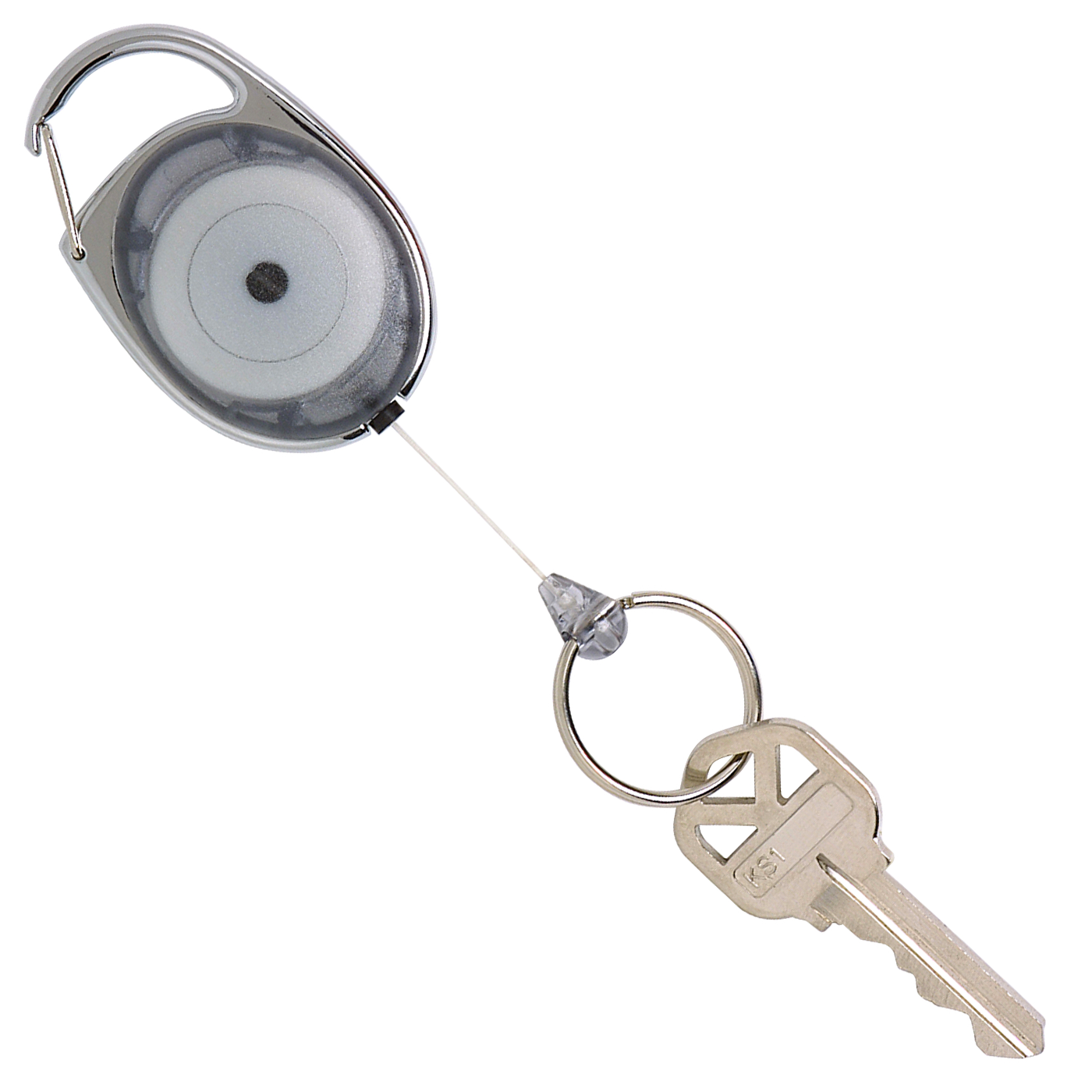 Rexel ID Retractable Snap Lock Key Holder Black
