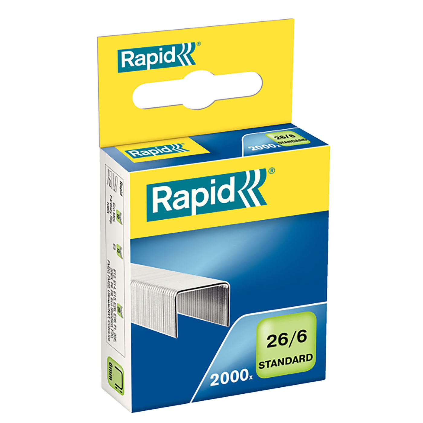 Rapid 26/6 MM Staples Pack 2000 - School Depot NZ