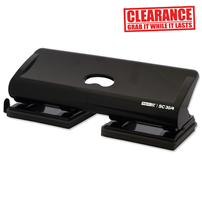 Rapid 4 Hole Punch Heavy Duty Black [30 Sheet]