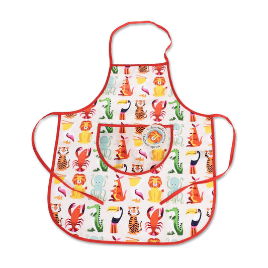 Rex London Children's Apron Colourful Creatures Ages 3-5 Years