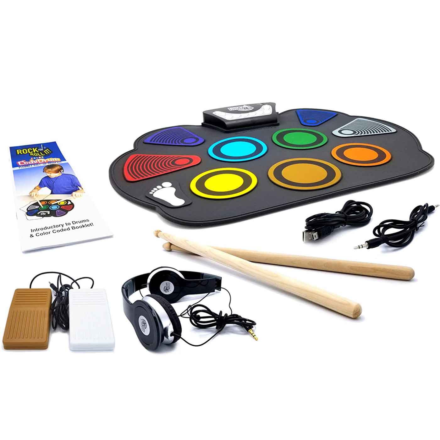 Rock and Roll It Electronic Drum Flexible Colour Coded