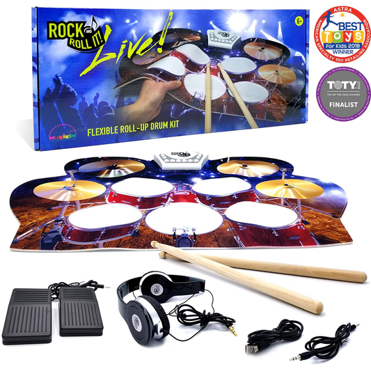 Rock and Roll It Live Electronic Drum Flexible Portable