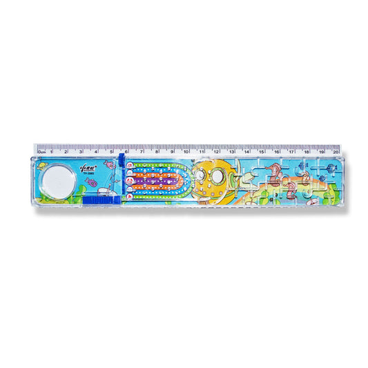 20 cm Ruler with Maze Game and Magnifying Glass - School Depot NZ