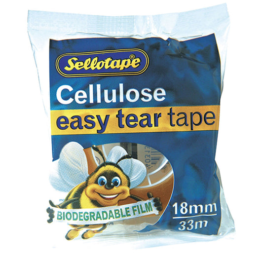 Sellotape Cellulose Tape Clear 18 mm x 33m