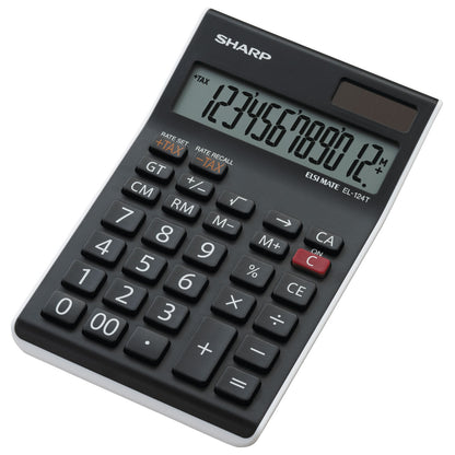 Sharp Calculator EL124TWH 12 Digit Semi Desktop Tax