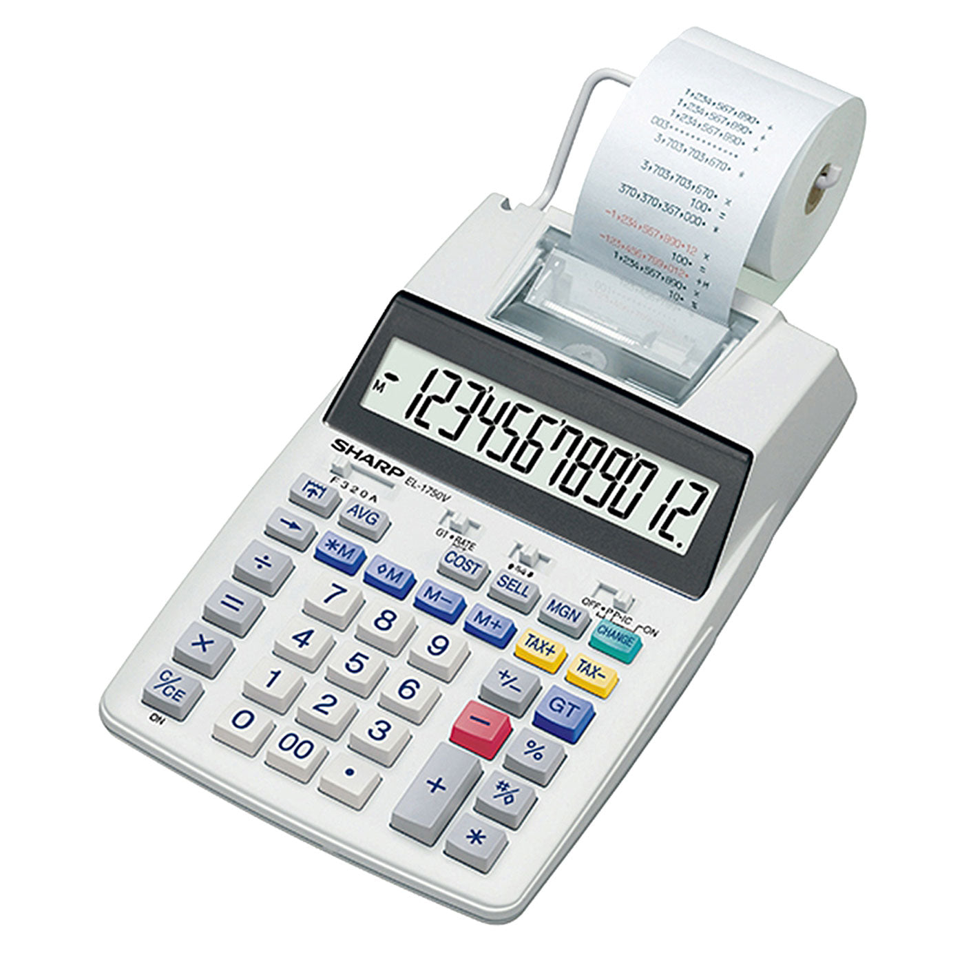Sharp EL1750V Printing Calculator - School Depot
