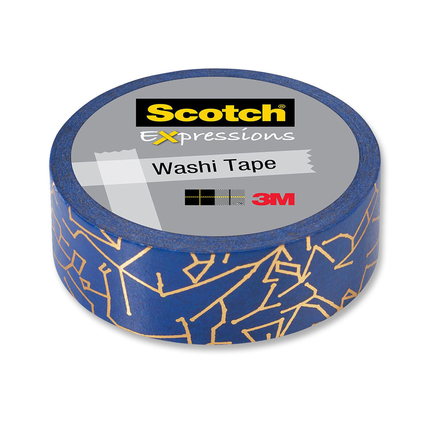 Scotch Expressions Foil Washi Tape C614-P8 15mm x 7m Constellation