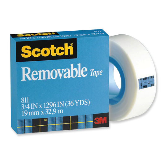 Scotch Removable Magic Tape 811 19mm x 33m