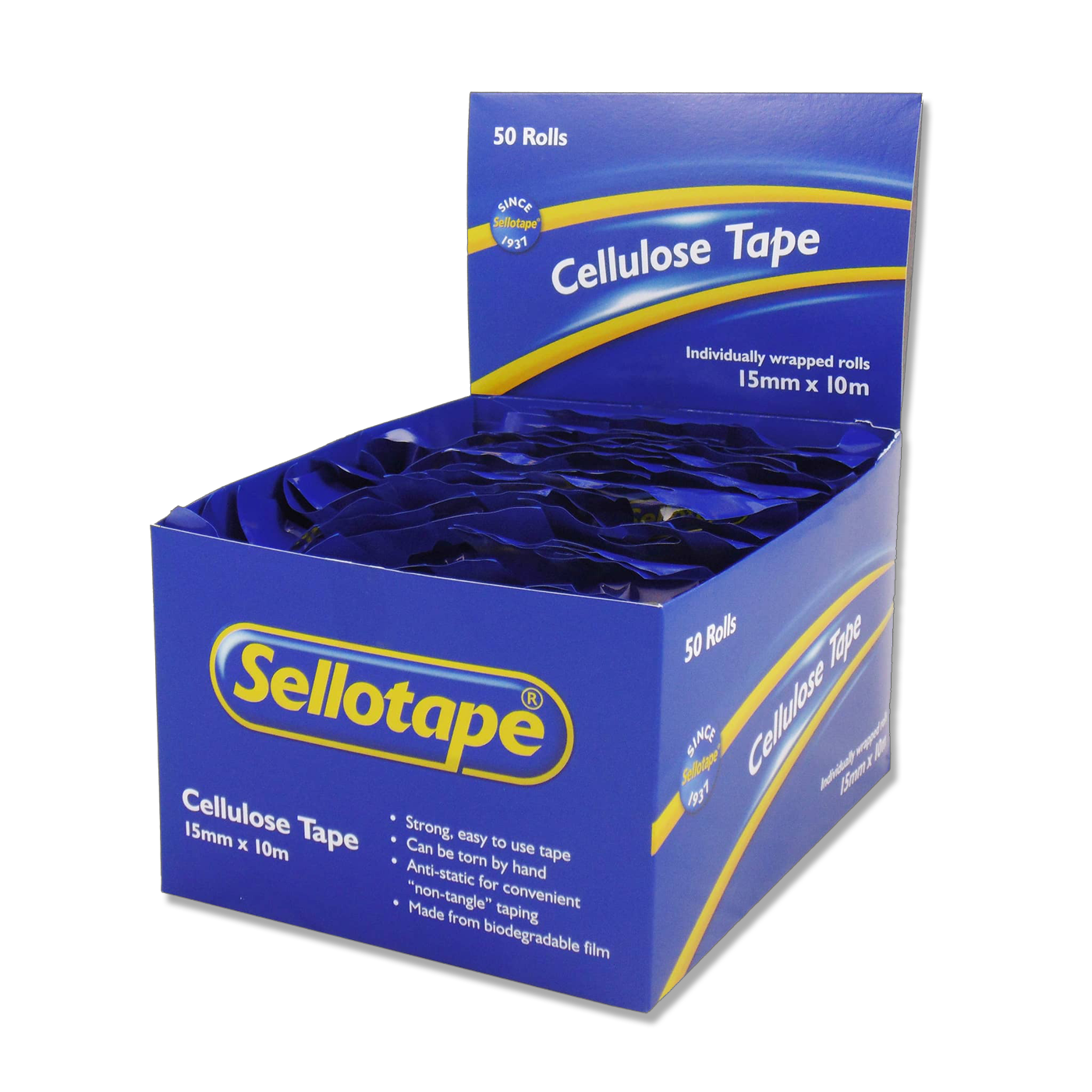Sellotape 3250 Cellulose Refill Clear 15mm x 10m