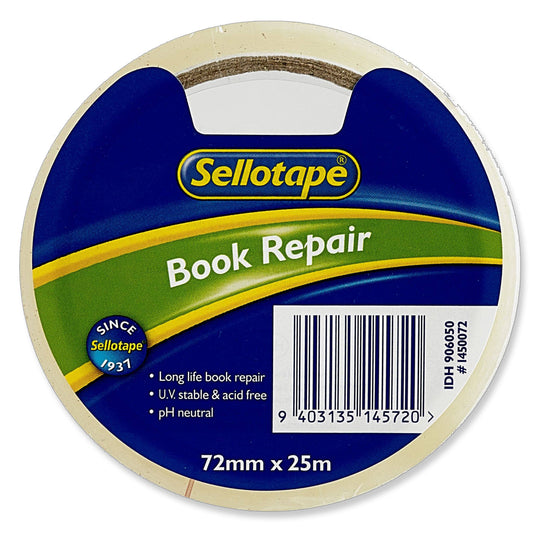 Sellotape Book Repair Tape 72mm x 25m