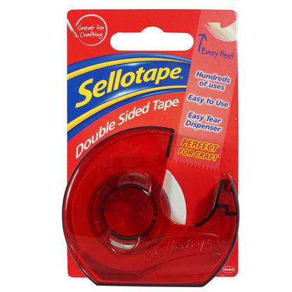 Sellotape Double-Sided Tape on Dispenser 15mm x 5m
