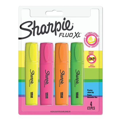 Sharpie Highlighter Fluo 4 Pack
