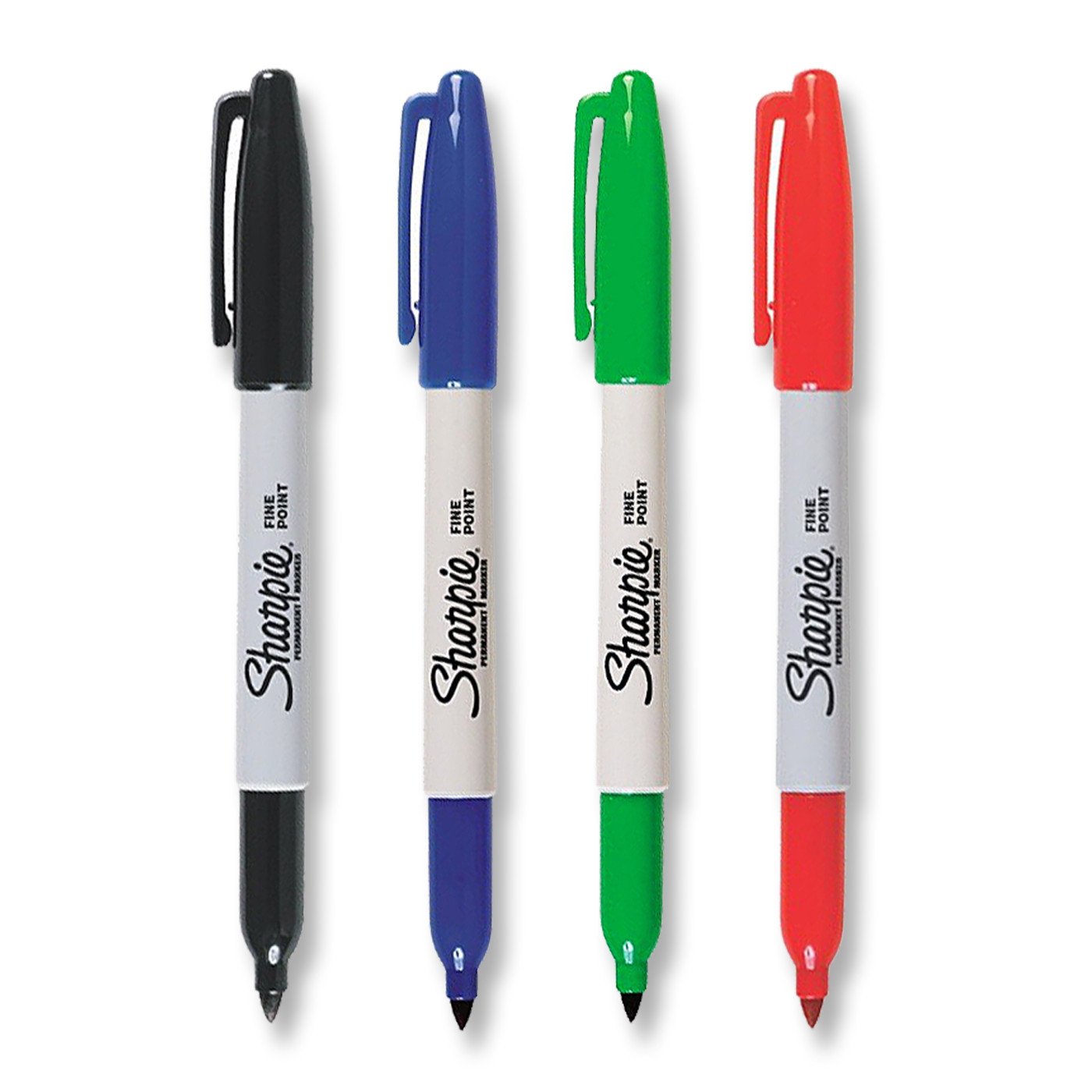 Sharpie Fine Tip Permanent Marker 4 Assorted colours - School Depot