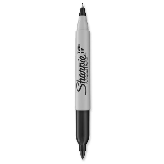 Sharpie Twin Tip Permanent Marker Fine & Ultra Fine Tip Black
