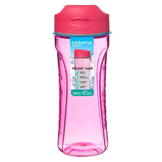 Sistema Hydrate Students Drink Bottle 600ml Red