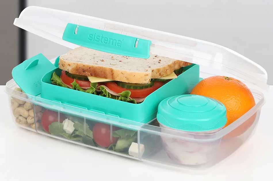 Sistema Lunch Box Bento Box 1.76L Green