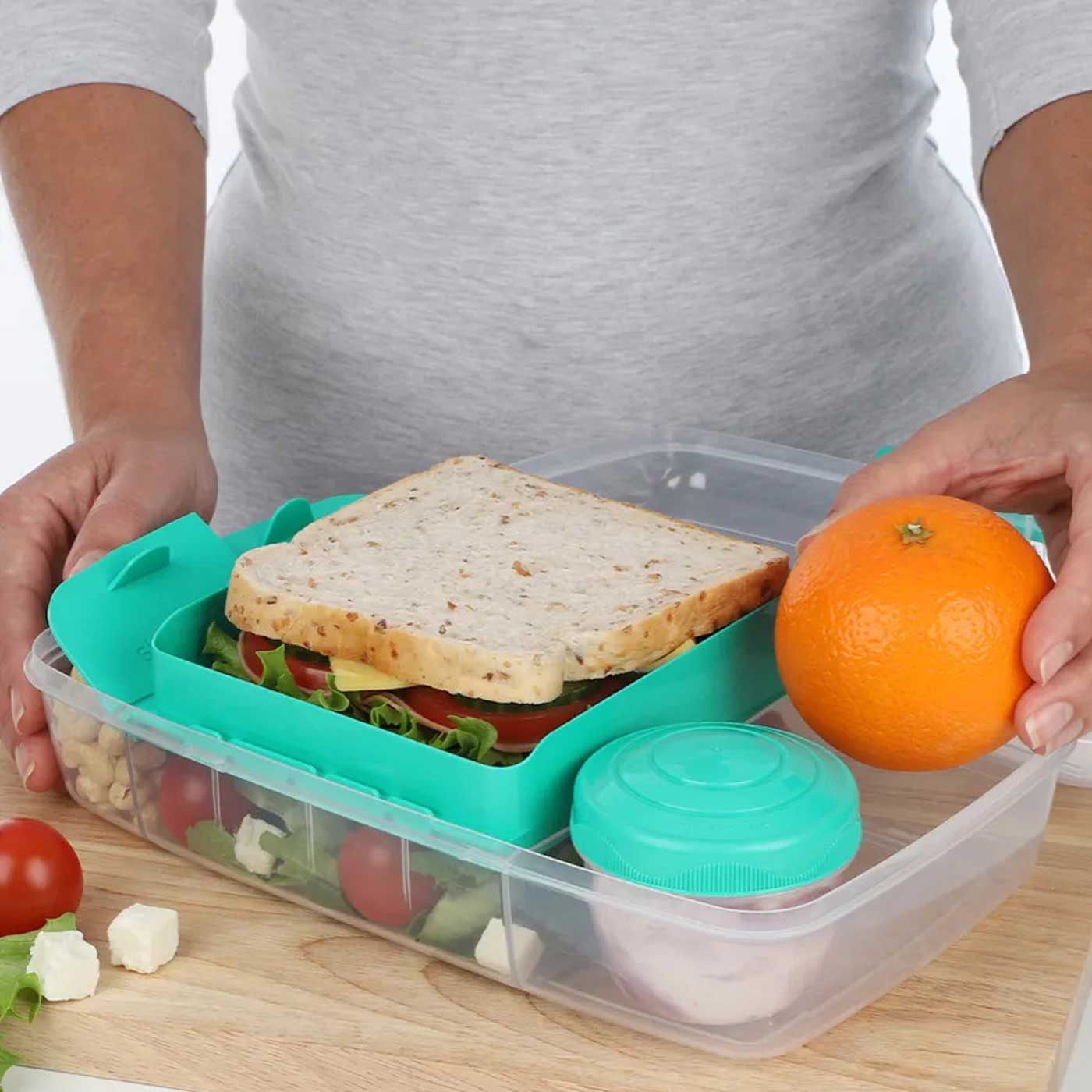 Sistema Lunch Box Bento Box 1.76L Green