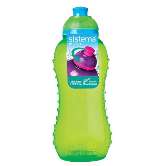 Sistema Water Bottle Twist n Sip 330ml Green