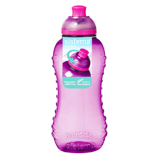Sistema Water Bottle Twist n Sip 330ml Pink
