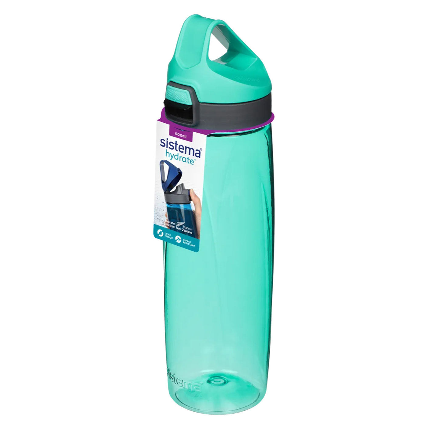 Sistema Water Bottle Spill-Proof Tritan Adventum 900ml Green