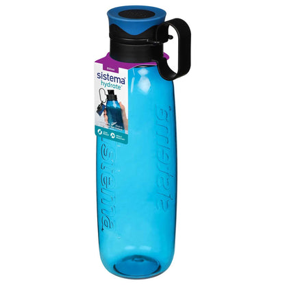 Sistema Water Bottle Spill-Proof Tritan Traverse 850ml Blue