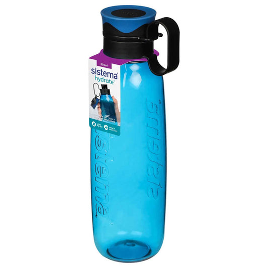 Sistema Water Bottle Spill-Proof Tritan Traverse 850ml Blue