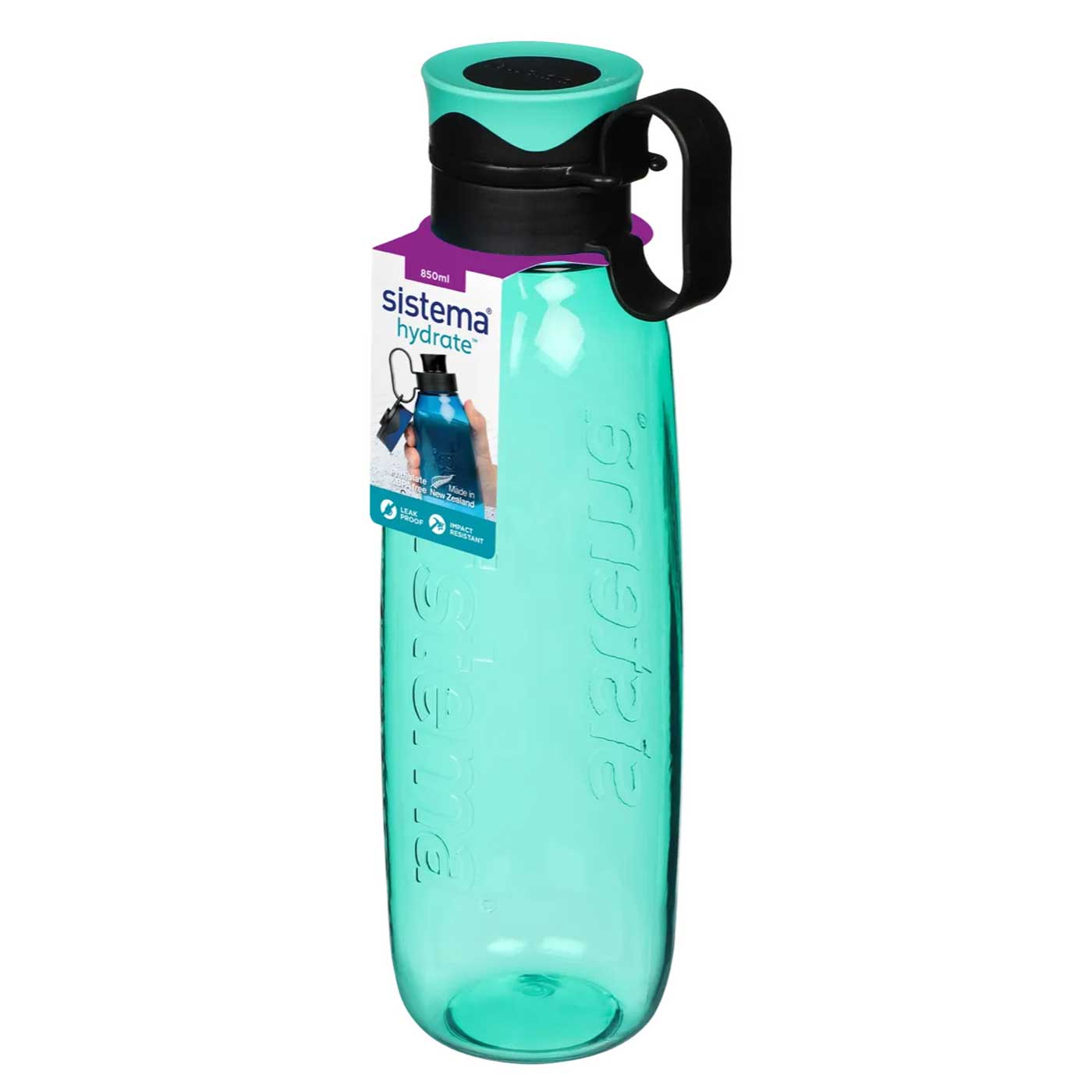 Systema Jug Sistema Water Bottle Spill-Proof Tritan Traverse 850ml Minty Teal ...