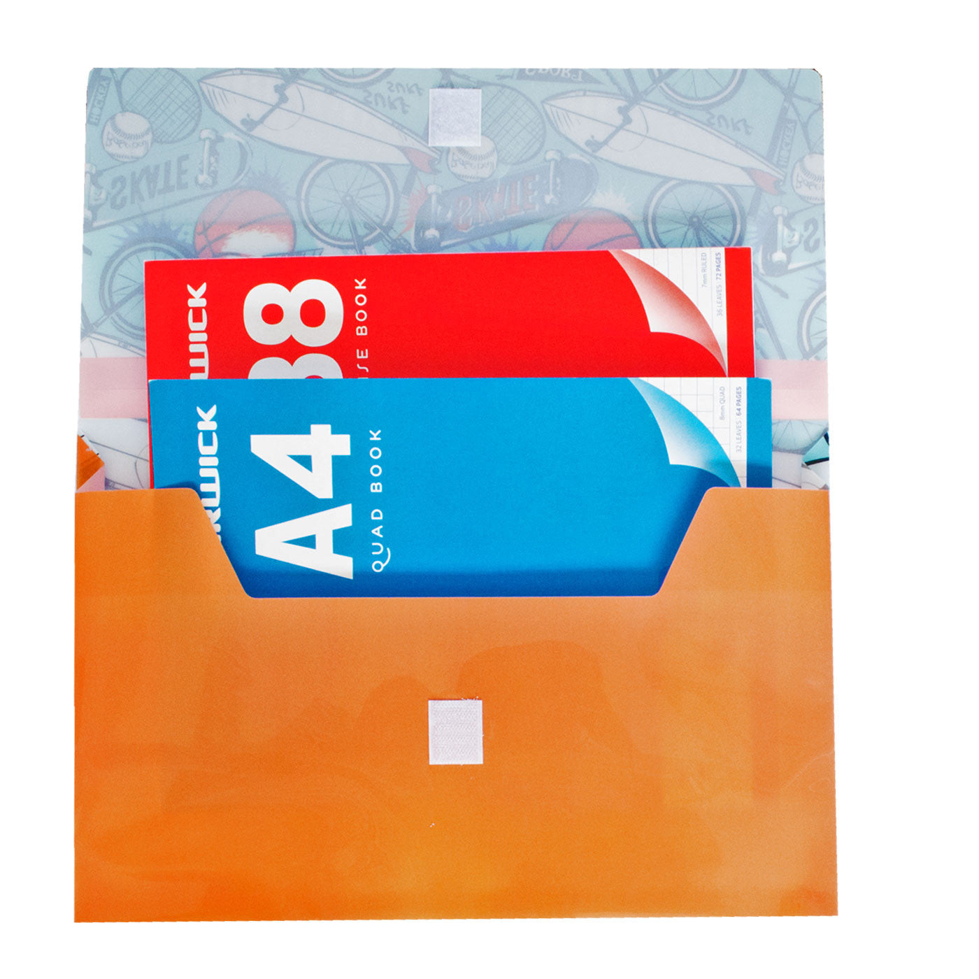 Spencil Document Wallet A4 Large  - Sports Craze - School Depot NZ - 2
