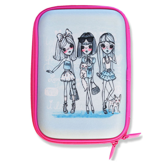 Hard Head Pencil Case - Fashion Friends - School Depot NZ - 1