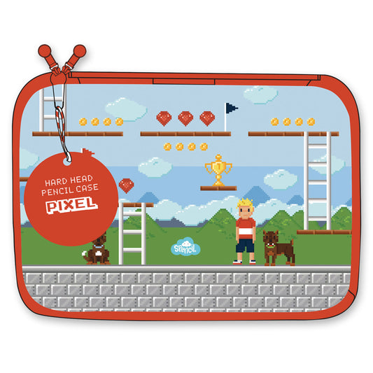 Spencil Hard Top Pencil Case Pixel