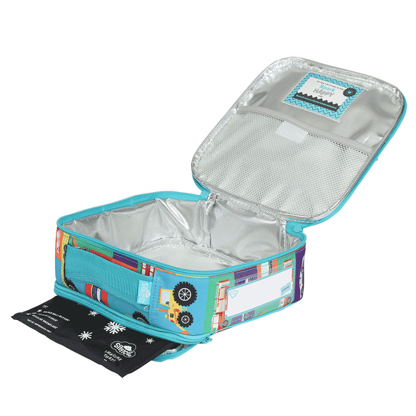 Spencil Junior Lunch Bag Insulated Transport Town