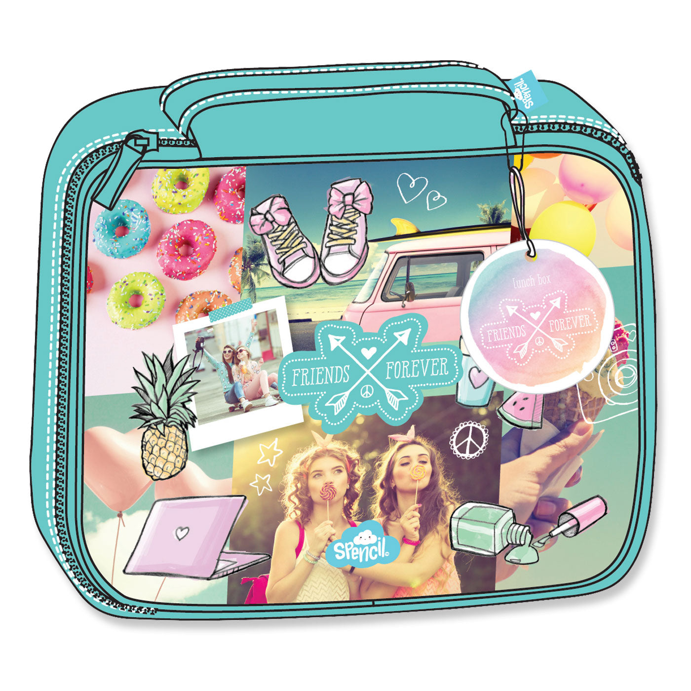 Spencil Lunch Box Friends Forever