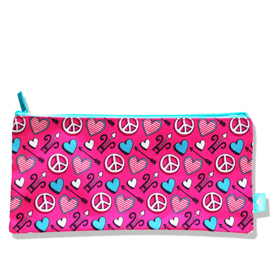 Spencil Rectangle Pencil Case Love Joy Peace - School Depot NZ