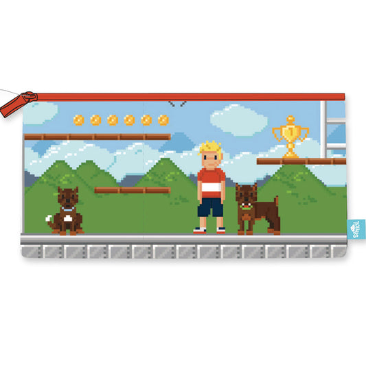 Spencil Rectangle Pencil Case 34 x 17 cm Pixel