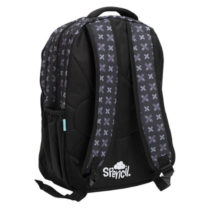 Spencil School Bag Backpack Skate Paint Back Image