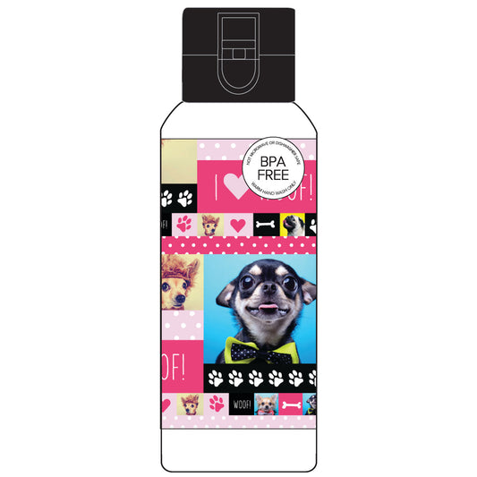 Spencil Spill-Proof Water Bottle Woof 650 ml - School Depot NZ