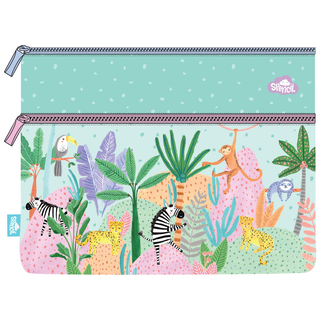 Spencil A4 Pencil Case Wild Things 25 x 34cm