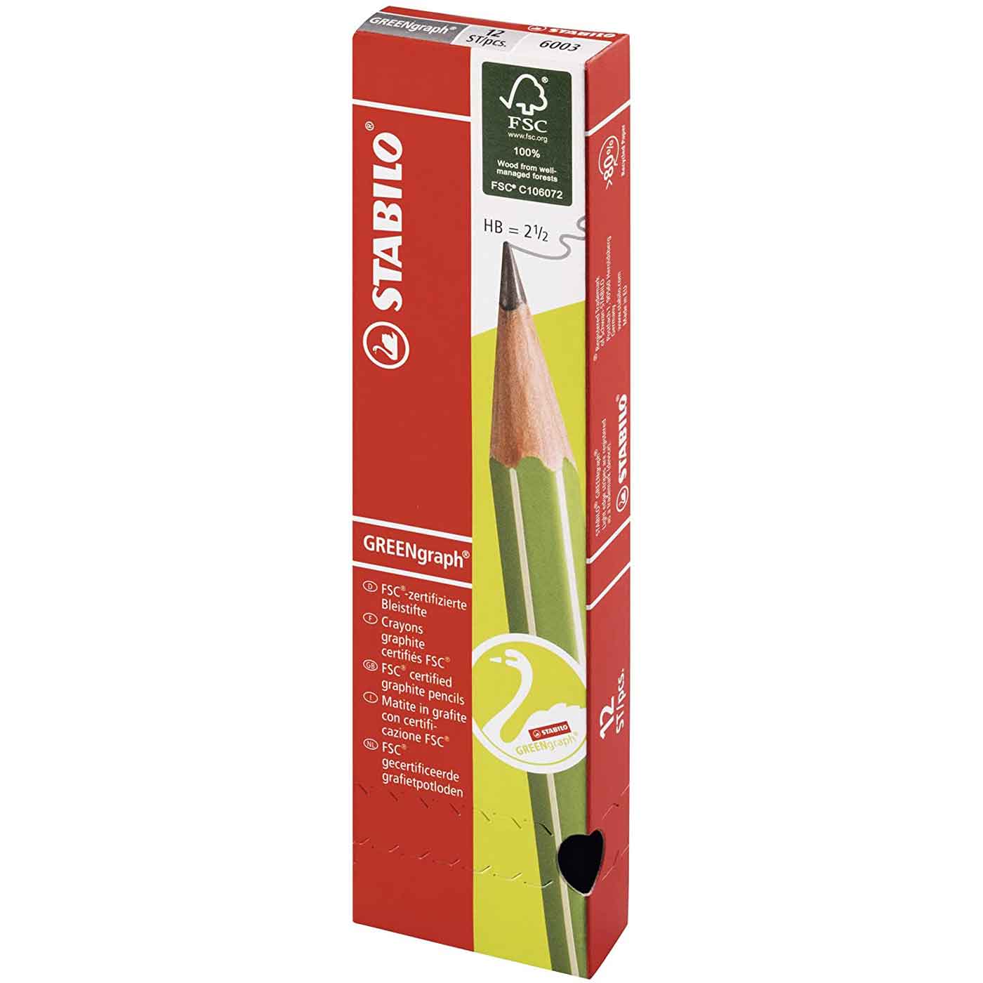 Stabilo Graphite Pencil Greengraph HB – School Depot NZ
