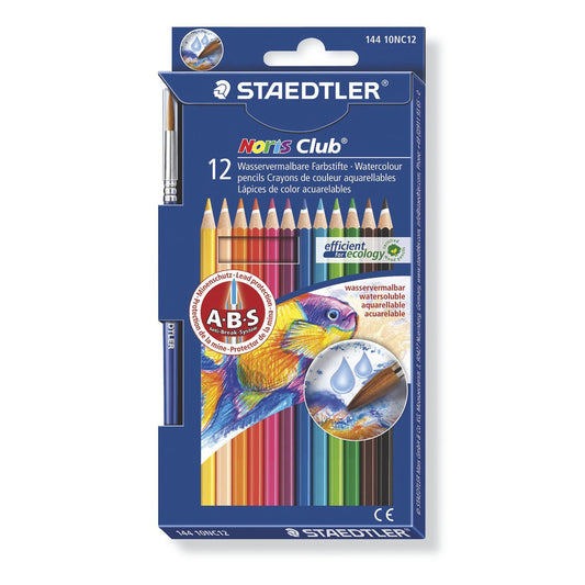 Staedtler Aquarell Water Colouring Pencils  Packet 12 - School Depot NZ