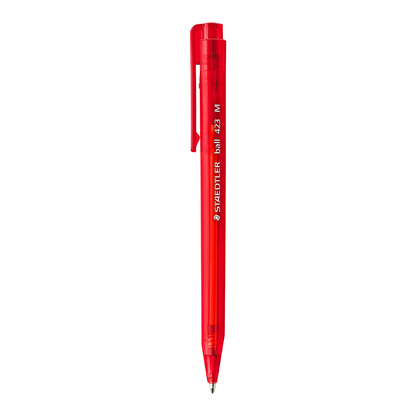Staedtler Ballpoint Pen 423M Triangular Medium Tip Red