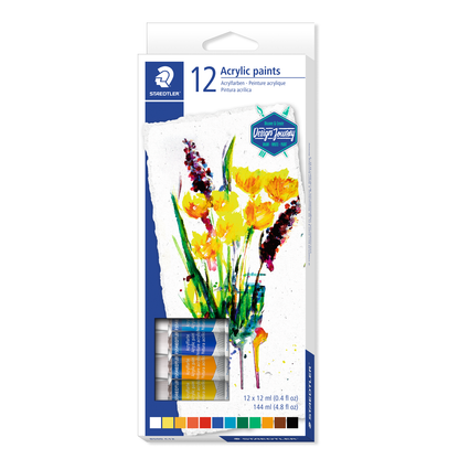 Staedtler Acrylic Paint Tubes Pack of 12