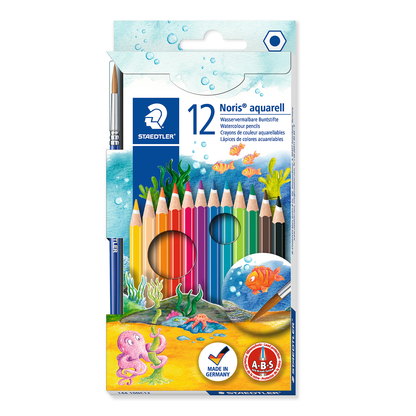 Staedtler Aquarell Watercolour Pencils Noris Club 12 Pack