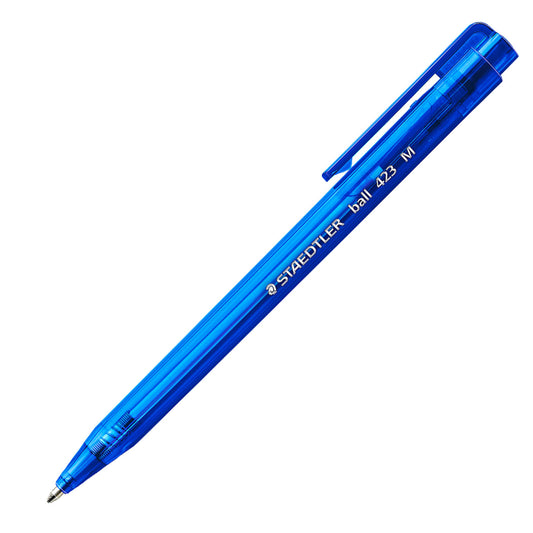 Staedtler Ballpoint Pen 423M Triangular Medium Tip Blue