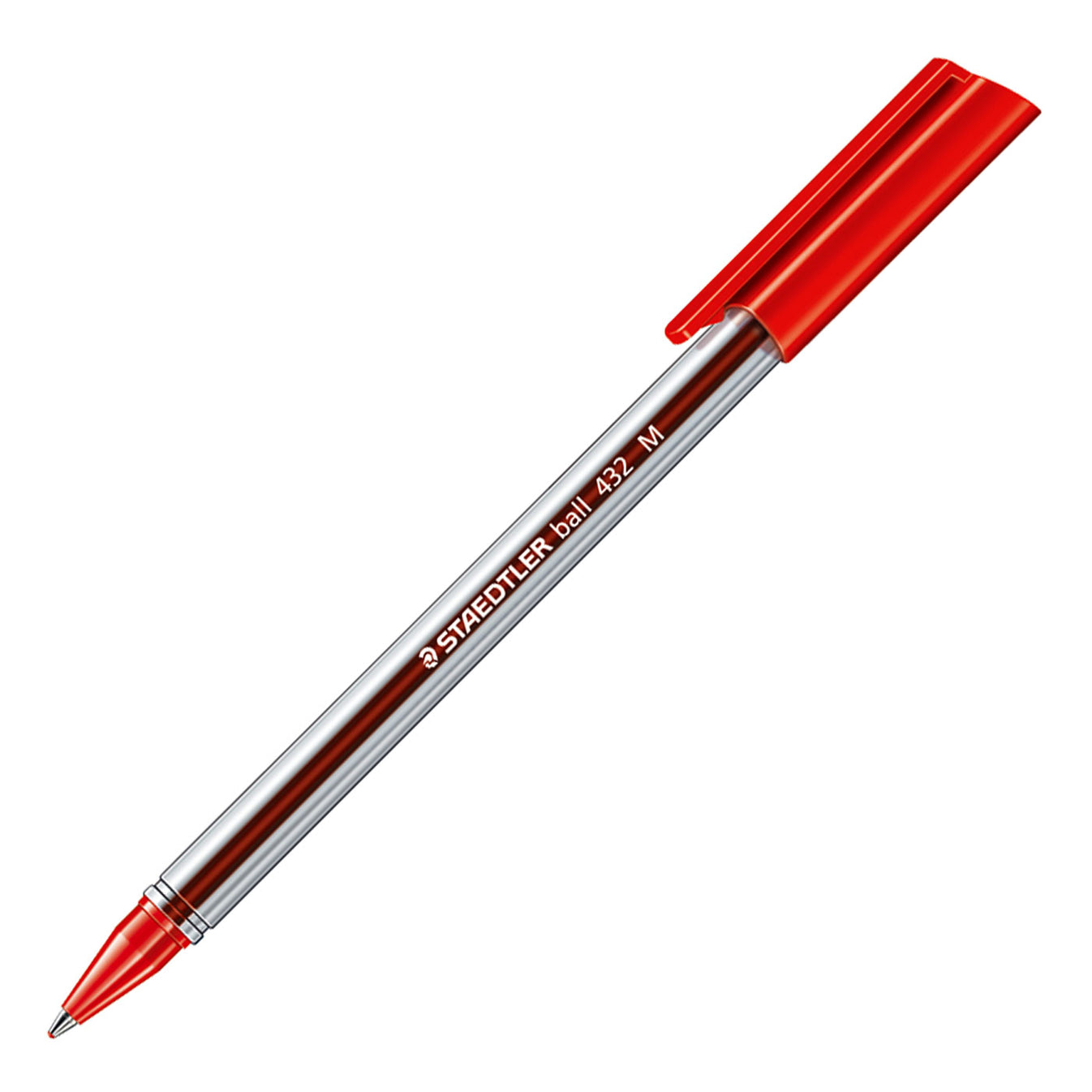 Staedtler Ballpoint Pen Triangular Medium Capped 432 M-2 Red – School ...