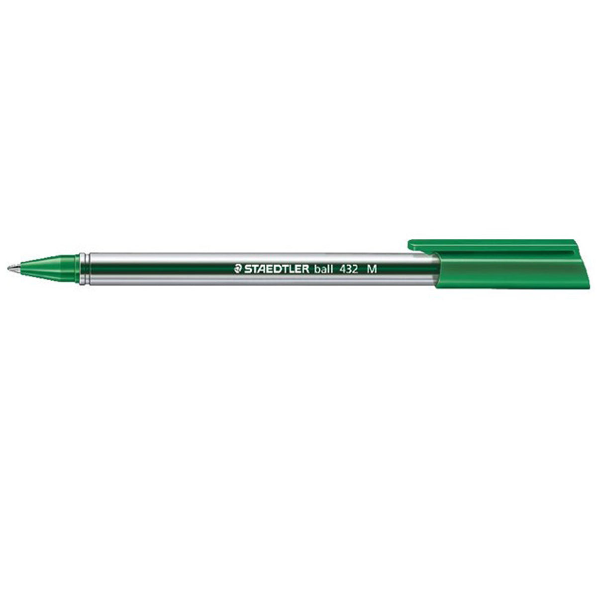 Triangular Pen Cap Staedtler Ballpoint Pen Triangular Medium Capped 432 M-5 Green – School ...