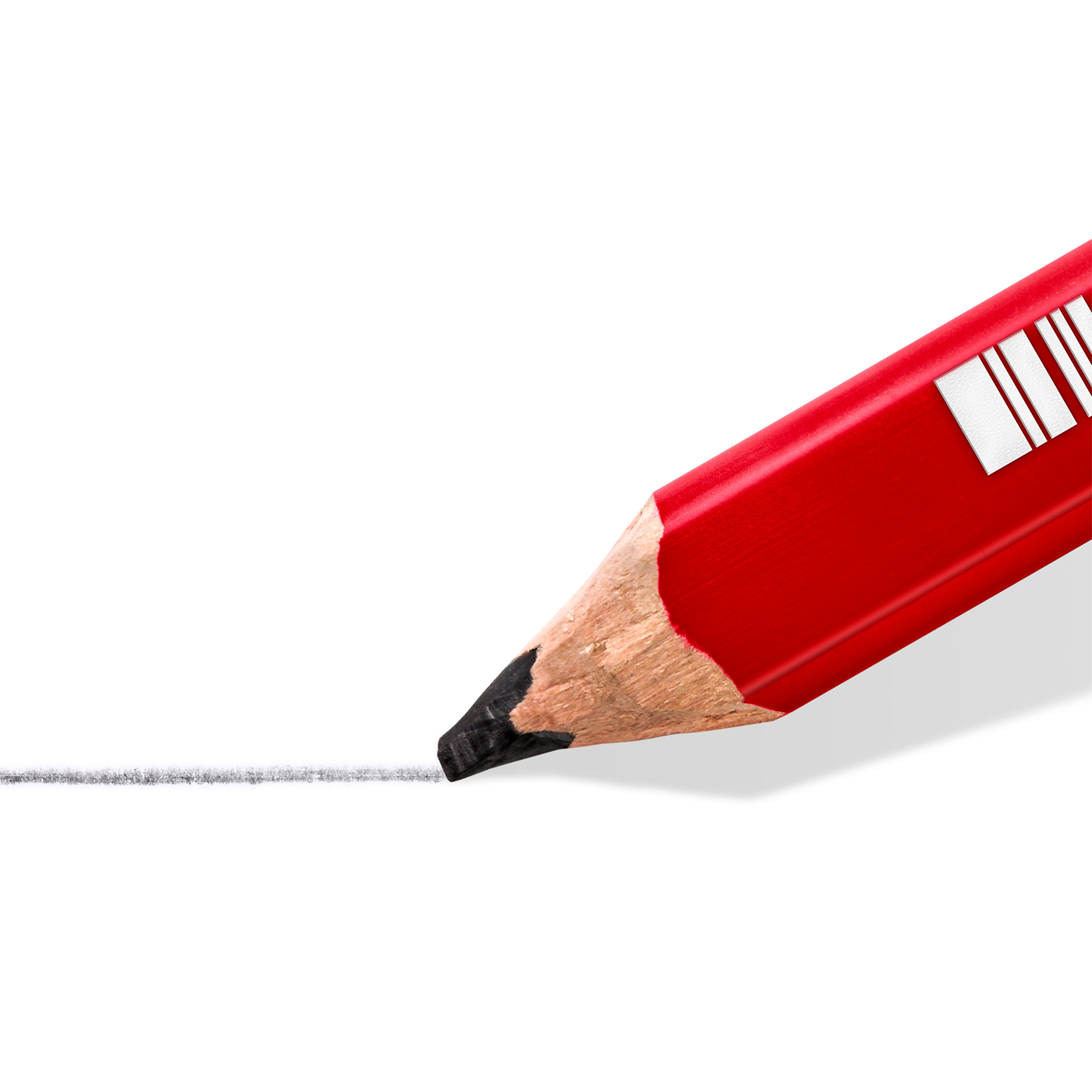 Staedtler Carpenters Pencil 148 Oval Hexagonal Medium Red