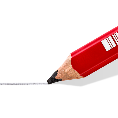 Staedtler Carpenters Pencil 148 Oval Hexagonal Medium Red